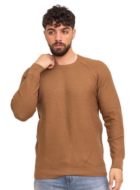 Brown - Design 00104 Round Pullover - Khotwh